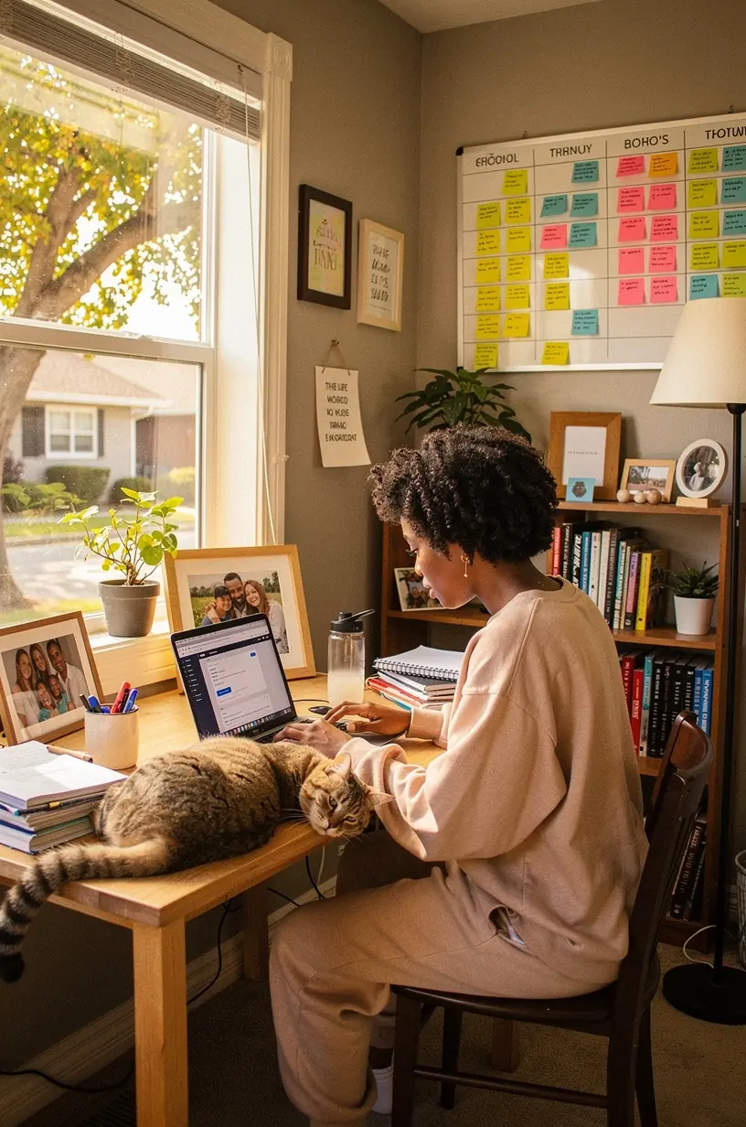 Illustration of interconnected software applications automated to improve workflow efficiency in a professional setting.